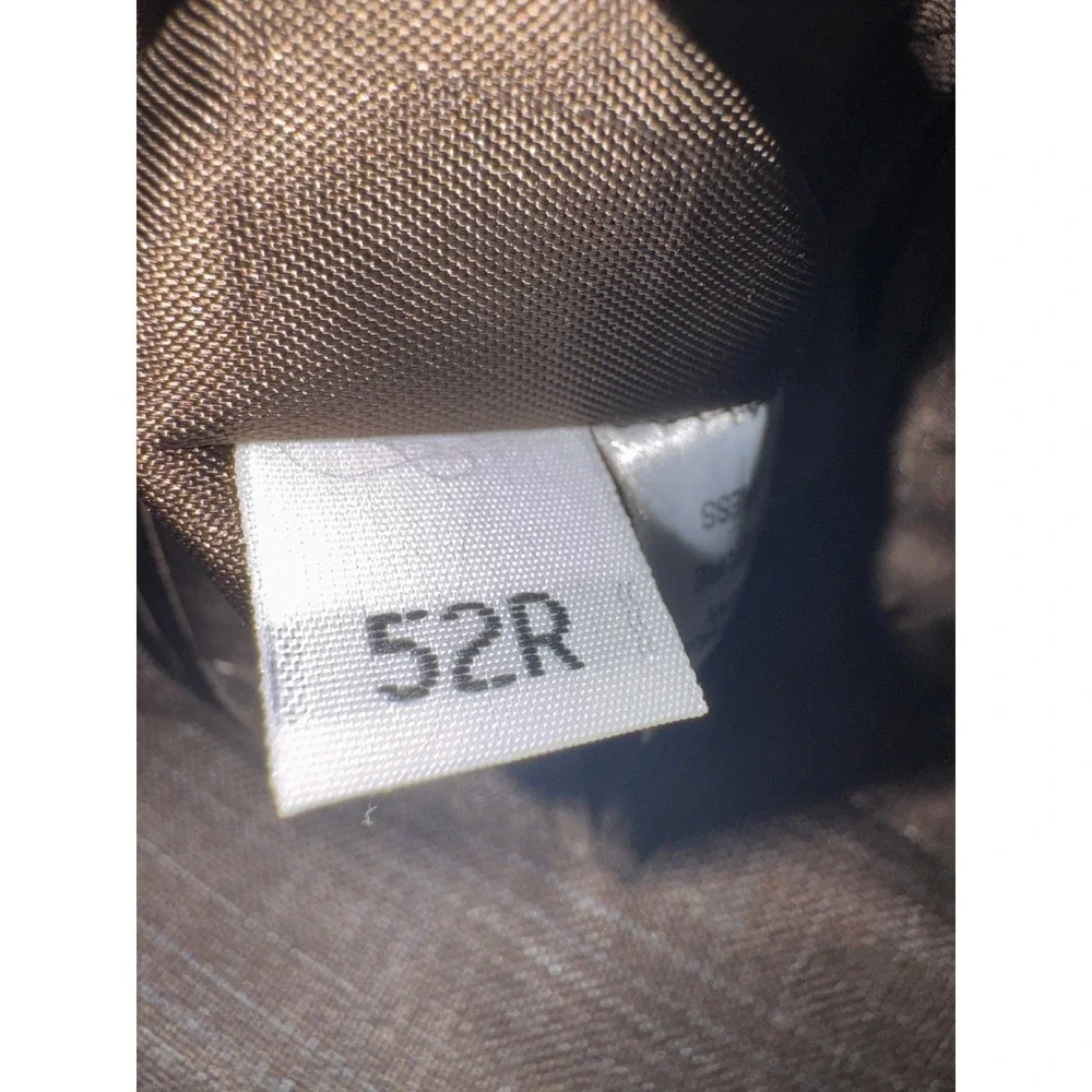 Hart Schaffner Marx Sport Coat Mens 52R Brown Glen Plaid Excellent Blazer USA